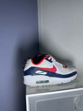 Nike Air Max 90 USA Denim White/Midnight Navy/Chile Red